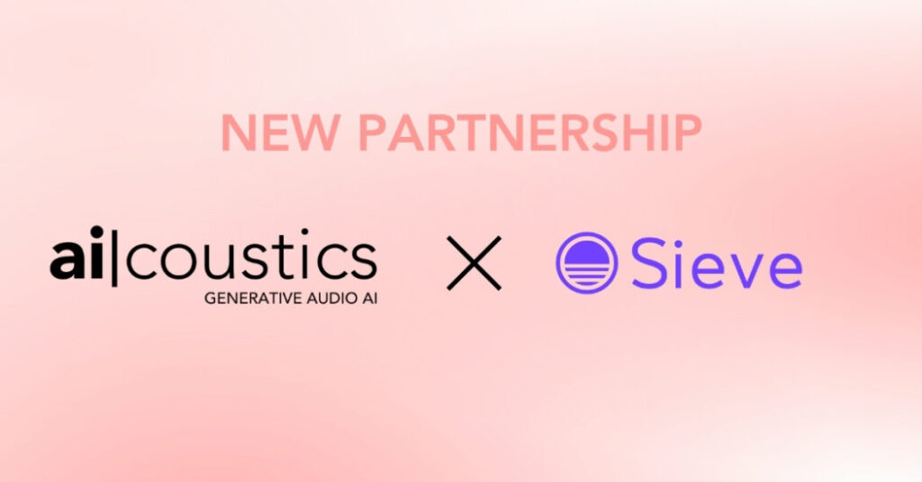 New Partnership with logos of ai|coustics and sIEVE